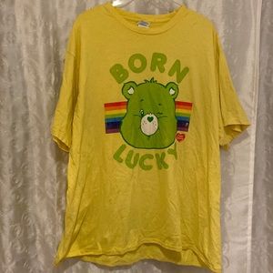 Care Bears “Born Lucky” ☘️ T-Shirt Adult Size 2XL 🔥